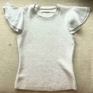 Alice and Olivia silver light sweater
